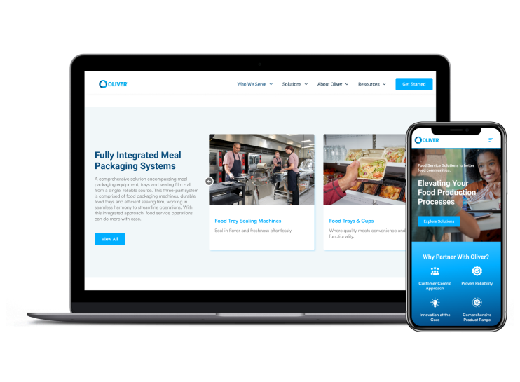 Oliver Packaging Website Mockups 1